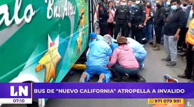 Trujillo: microbús atropelló a persona con discapacidad y chofer quedó detenido