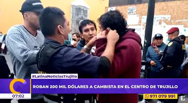 Trujillo: delincuentes roban 200 mil dólares a cambista en el centro histórico