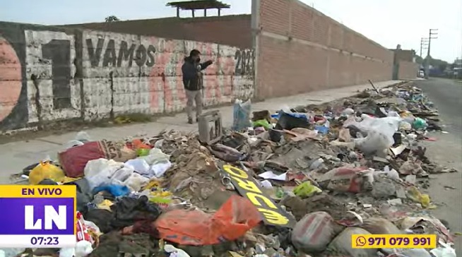 Trujillo: reportan desmonte y basura en calle Abraham Lincoln