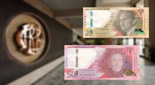 Banco Central de Reserva pone en circulación nuevos billetes de S/ 20 y S/ 50