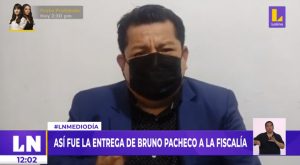 Así fue la entrega de Bruno Pacheco a la Fiscalía