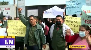 Trujillo: conductores de empresa California exigen en protesta volver a circular