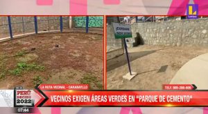 Carabayllo: exigen terminar parque sin áreas verdes
