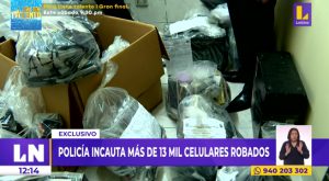 Policía ha incautado más de 13.000 celulares robados en lo que va del 2022