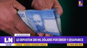 Chile: le depositan 200 mil dólares por error y desaparece