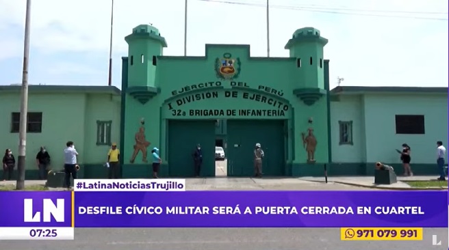 Trujillo: desfile cívico militar se realizará a puerta cerrada en cuartel del Ejército