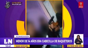 San Miguel: menor de 14 años era cabecilla de banda de raqueteros