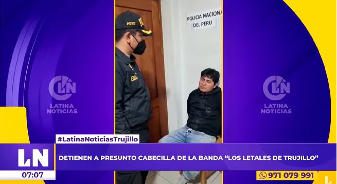 Policía detiene a presunto cabecilla de la banda ‘Los letales de Trujillo’