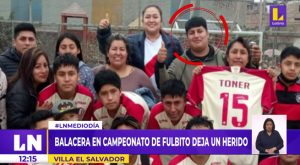 Villa El Salvador: balacera en campeonato de fulbito deja un herido