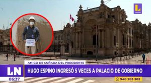 Hugo Espino, amigo de Yenifer Paredes, visitó hasta en cinco oportunidades Palacio de Gobierno