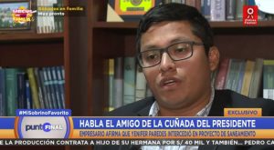 Hugo Espino afirma que Yenifer Paredes intercedió en proyecto de saneamiento