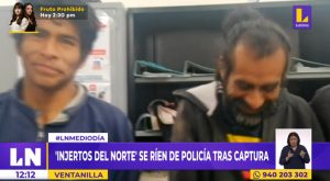 Ventanilla: ‘Injertos del norte’ se ríen ante la Policía tras ser capturados