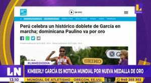 Kimberly García es noticia mundial por nueva medalla de oro