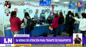 Migraciones: 24 horas de atención para trámite de pasaportes