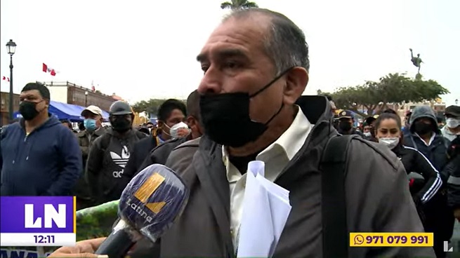 Trujillo: obreros exigen en protesta aprobación de nuevo pacto colectivo