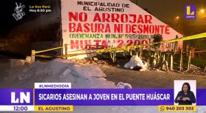 El Agustino: sicarios asesinan a joven en el puente Huáscar