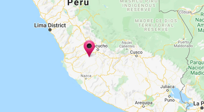 Sismo en Perú: temblor de magnitud 4.0 se sintió en Ayacucho este lunes