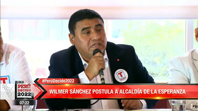 Trujillo: candidato a la alcaldía de La Esperanza expuso sus propuestas para combatir la delincuencia