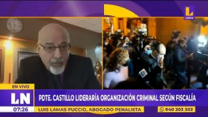 Lamas Puccio dice que Pedro Castillo recurre irresponsablemente a la persecución para defenderse