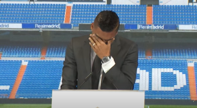 El desconsolado llanto de Casemiro en su despedida del Real Madrid