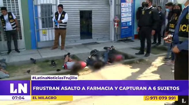 Trujillo: detienen en flagrancia a ‘Los chamos de El Milagro’ y frustran robo en botica