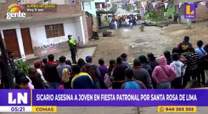 Comas: sicario asesina a joven en fiesta patronal por Santa Rosa de Lima