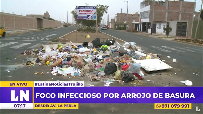 Trujillo: reportan botadero de basura en avenida La Perla