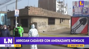 Ate: arrojan cadáver de presunto ladrón con amenazante mensaje