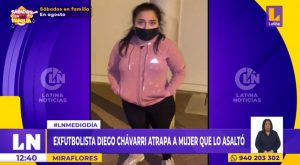 Miraflores: exfutbolista Diego Chávarri y su enamorada atrapan a mujer que los asaltó