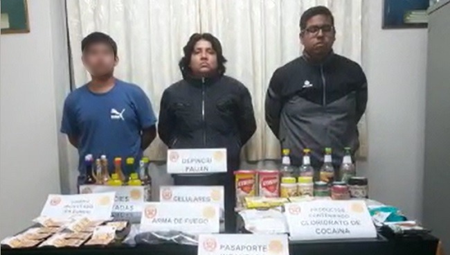 Detienen a 3 personas con 9 kilos de cocaína en inmediaciones de Aeropuerto de Trujillo