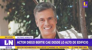 Diego Bertie: Fallece actor peruano tras caer desde lo alto de un edificio