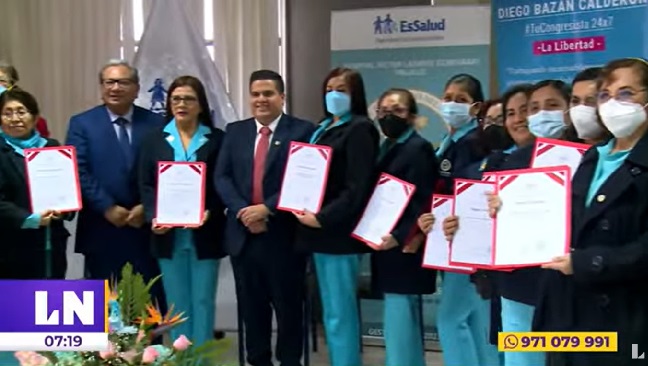 Trujillo: brindan reconocimiento a 50 enfermeras de Hospital Víctor Lazarte Echegaray
