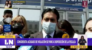 Congresista acusado de violación se pone a disposición de la Fiscalía