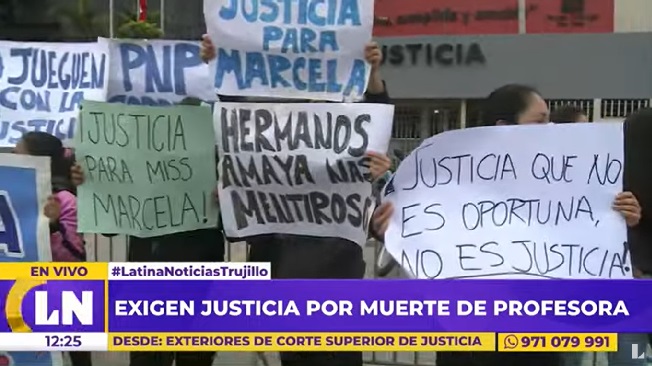 Trujillo: exigen justicia para profesora que murió en accidente de tránsito