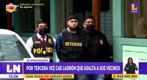 SJM: cae por tercera vez ladrón que asaltaba a sus vecinos