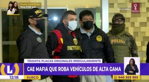 Surco: caen ‘Los Gamas’, mafia dedicada al robo de autos exclusivos