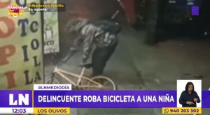 Los Olivos: delincuente aprovecha distracción de una niña para robarle su bicicleta