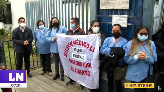 Trujillo: trabajadores de Medicina Legal exigen en protesta asignación de más presupuesto por sobrecarga laboral