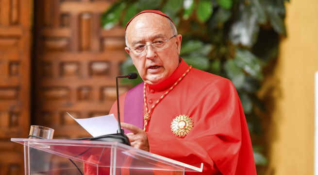 Cardenal Pedro Barreto: «No podemos tolerar más esta situación»