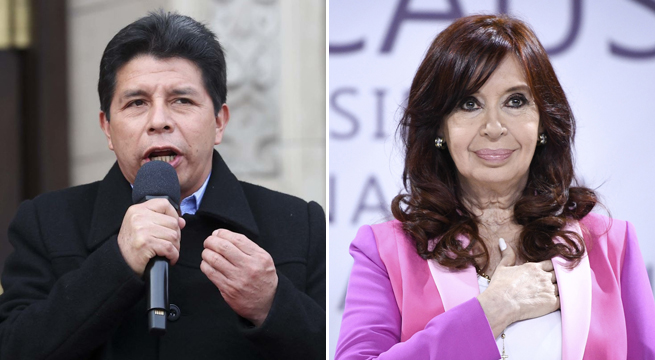 Pedro Castillo se suma a presidentes latinoamericanos en apoyo a Cristina Fernández