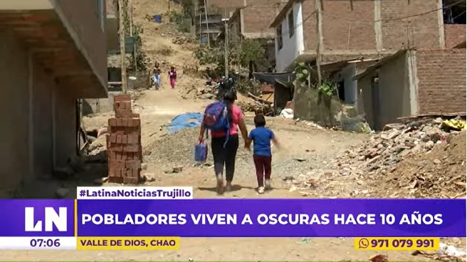 Virú: habitantes de Valle de Dios no tienen alumbrado público desde hace 10 años