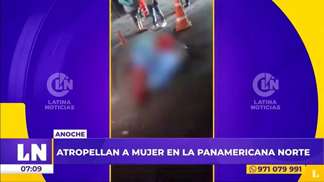 Moche: mujer muere atropellada por auto en la Panamericana Norte
