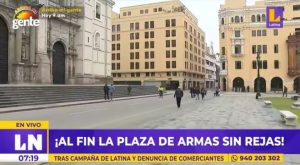 ¡Al fin! Plaza de Armas amanece sin rejas tras disposición del Poder Judicial
