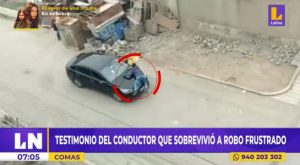 Este es el testimonio del conductor que sobrevivió al robo frustrado de su auto