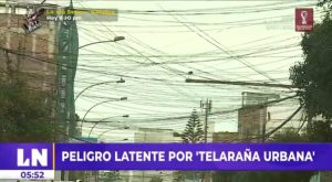 ¡Peligro! Telarañas urbanas de cables invaden los cielos de Lima