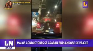 Este es el accionar de conductores que se graban y evitan pagar peajes