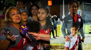 Perú vs El Salvador: mujer rompió valla de seguridad y se tomó fotos con jugadores