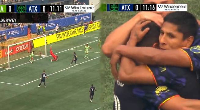 ¡Doblete de la ‘Pulga’! Raúl Ruidíaz anotó el 2-0 de Seattle Sounders ante Austin FC