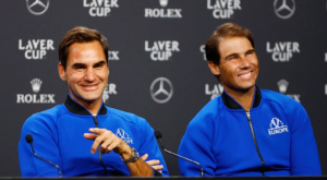 Federer y Nadal jugarán el dobles del viernes en la Copa Laver