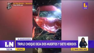 Puno: triple choque deja dos muertos y siete heridos